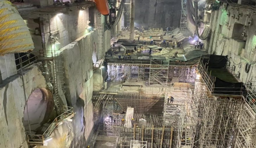 Hidroituango Machine Room Construction in July 2021