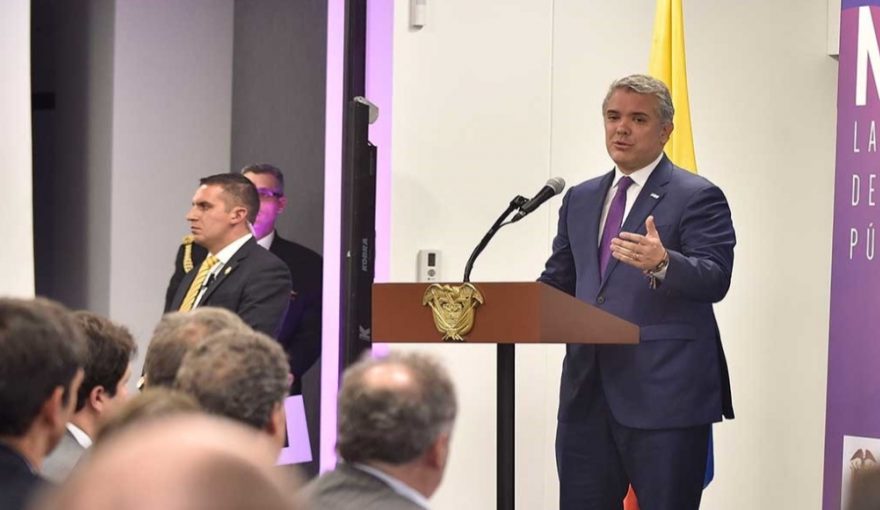 Colombia President Ivan Duque Hails New Tax Law at December 19, 2018 Conference