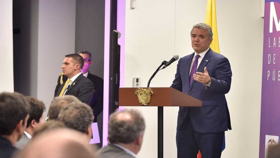 Colombia President Ivan Duque Hails New Tax Law at December 19, 2018 Conference