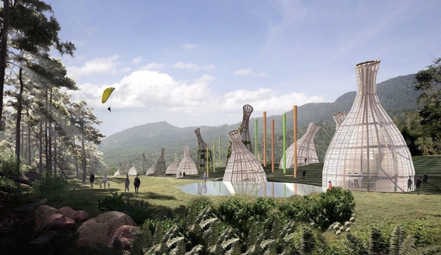 Artist's Conception of AngloGold Ashanti's Proposed 'Biodynamic' nature park at 'Quebradona' Copper-Gold Mining Project at Jerico, Antioquia