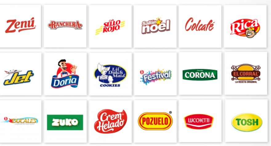 Grupo Nutresa's Various Food Brands in Colombia