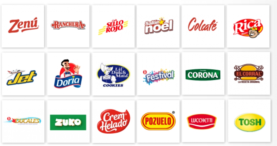 Grupo Nutresa's Various Food Brands in Colombia