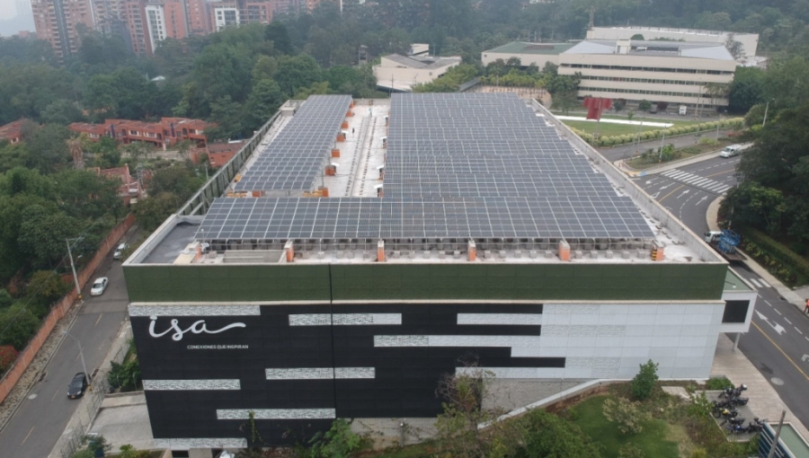 ISA Headquarters with Solar-Power Roof in Medellin