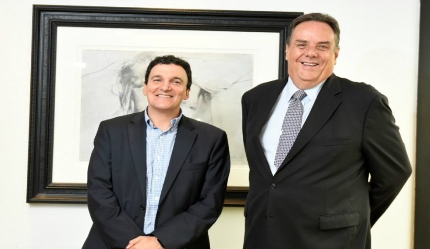 Left to Right: Cementos Argos president Juan Esteban Calle; Grupo Argos president Jorge Mario Velásquez