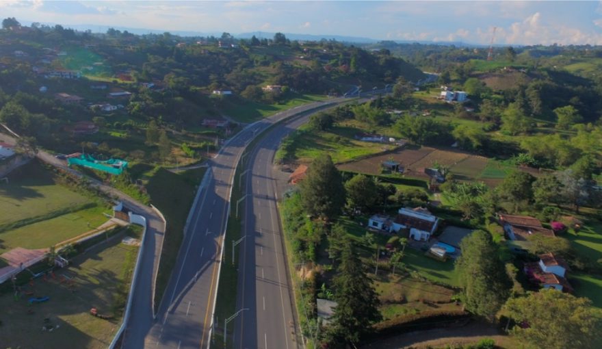 Proposed 'Doble Calzada Oriente' Highway Project Near Medellin (Artist's Conception)